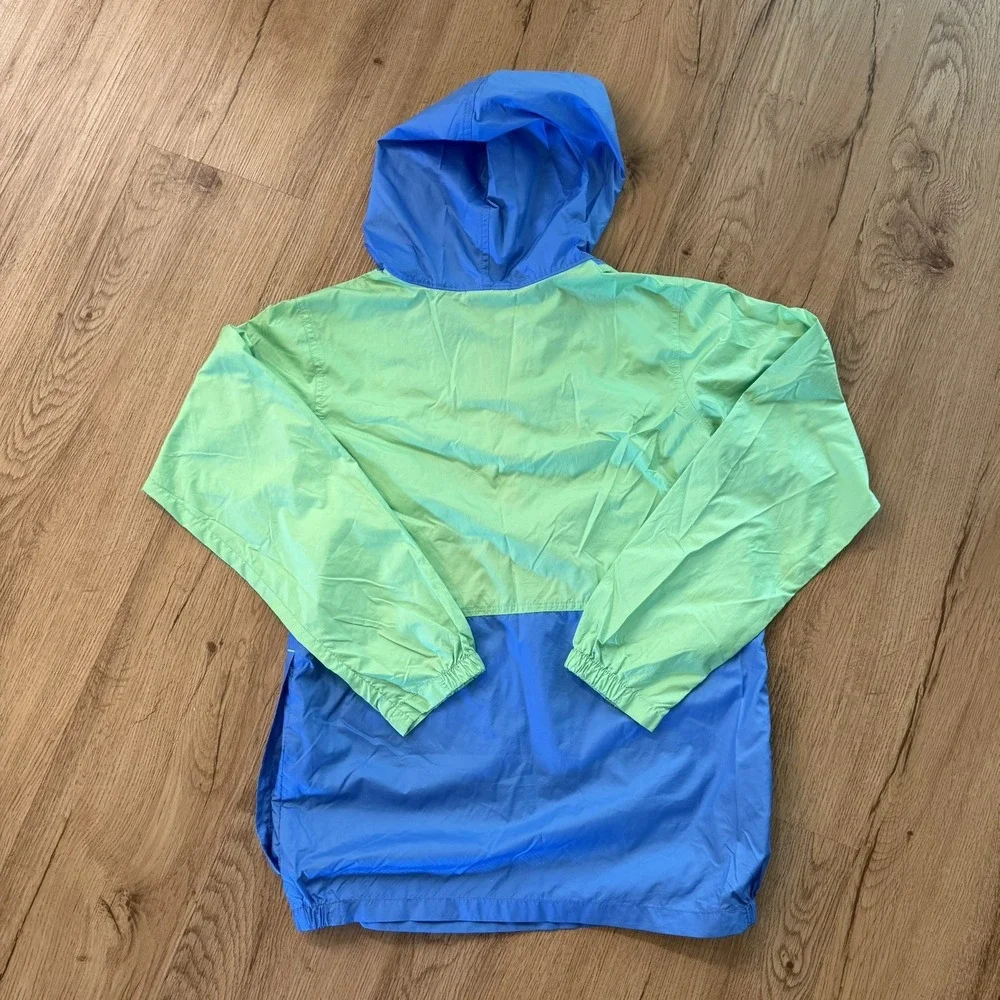 Columbia Kids Large(Womens S) Pullover Windbreaker Color‎ Block Hooded Half Zip